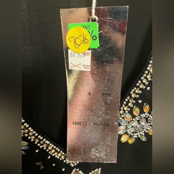 Beaded Swim Cover Up/ Top - Picture 6 of 11